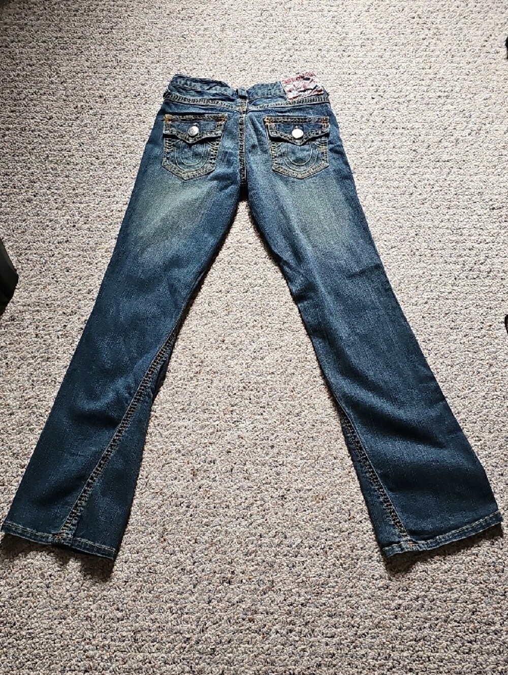 True Religion Women’s Bootcut Jeans in Dark Blue Wash.  28 Waist - Picture 3 of 7